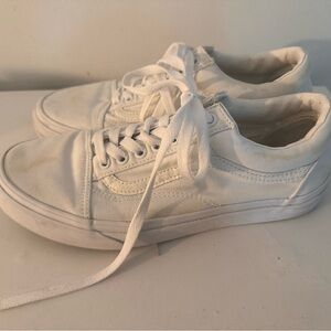 Vans low top all white size 10